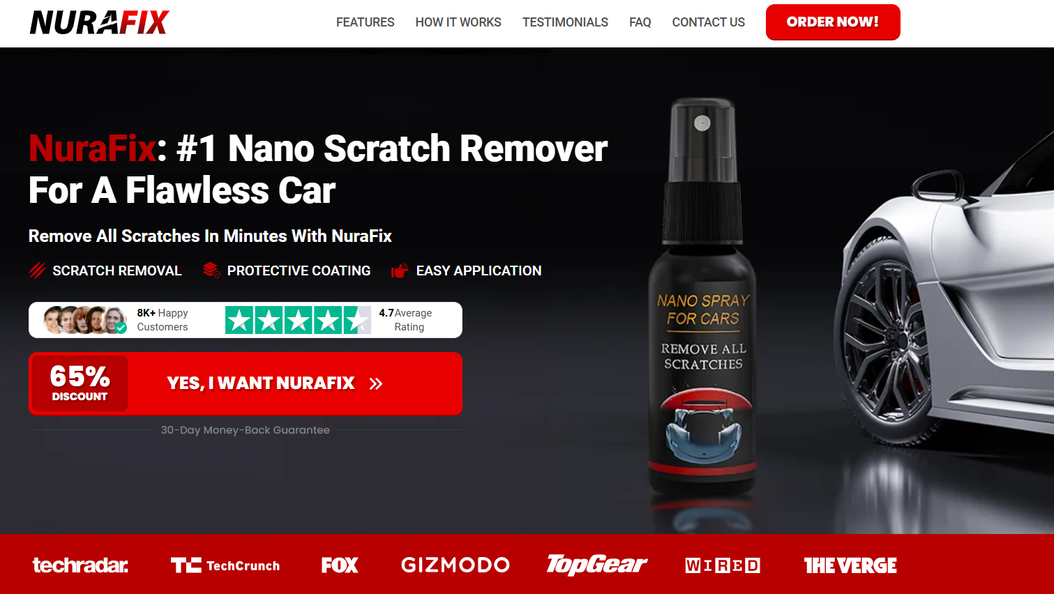 NuraFix Nano Car Spray