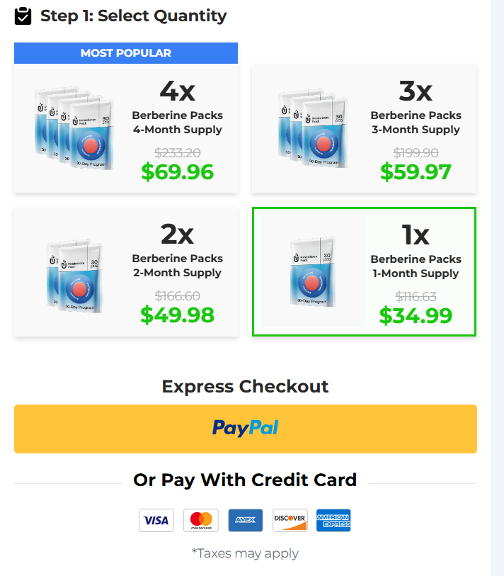 Purisaki Berberine Patches Subscription