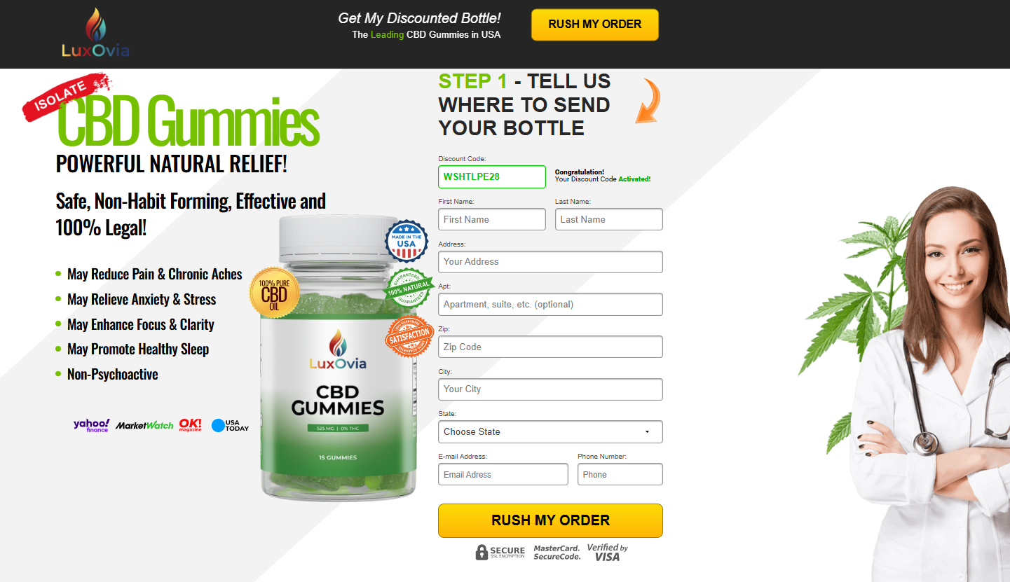 Luxovia CBD Gummies Reviews